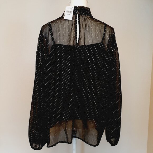 Sanctuary Layered Glitter Blouse  NWT - Picture 6 of 15